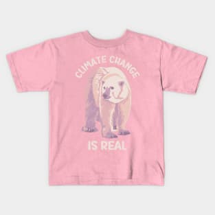 Climate Change is Real Polar Bear Kids T-Shirt